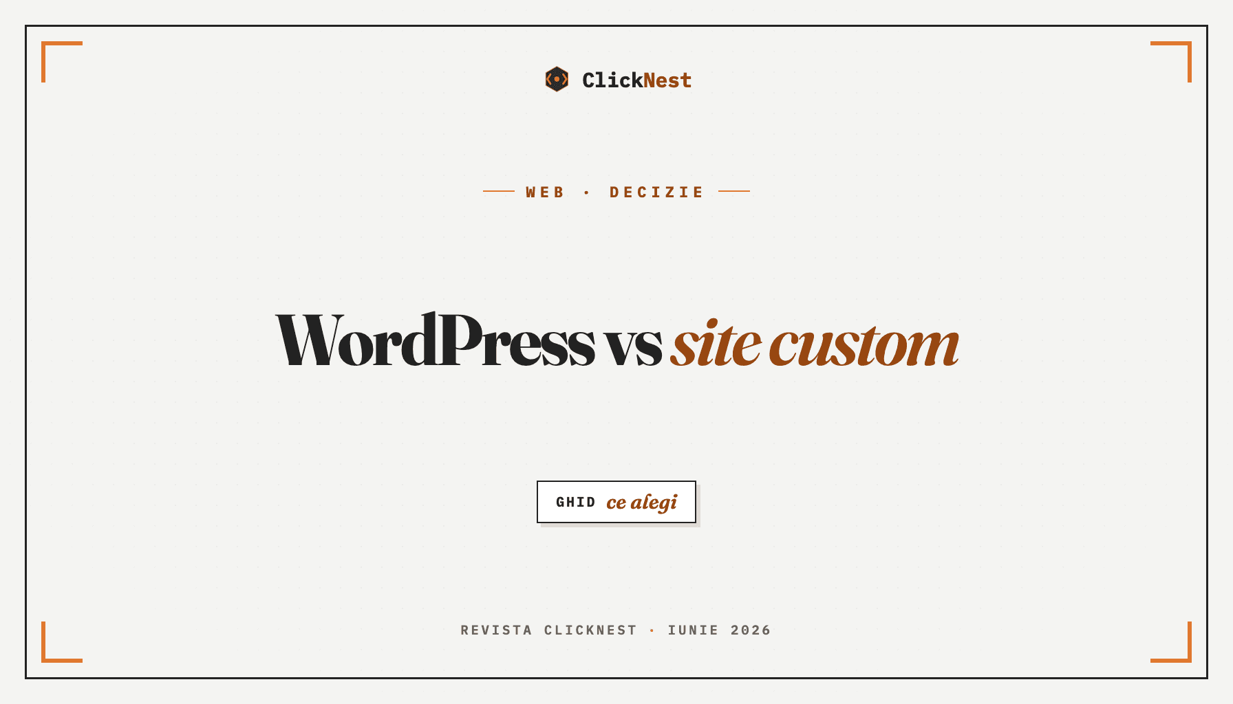 WordPress vs site custom: ce alegi pentru proiectul tău